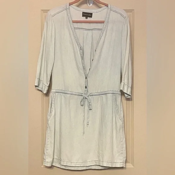 michael Stars Sz-S Light Blue Denim Dress, Airy & Comfortable Cool-  GentlyUsed